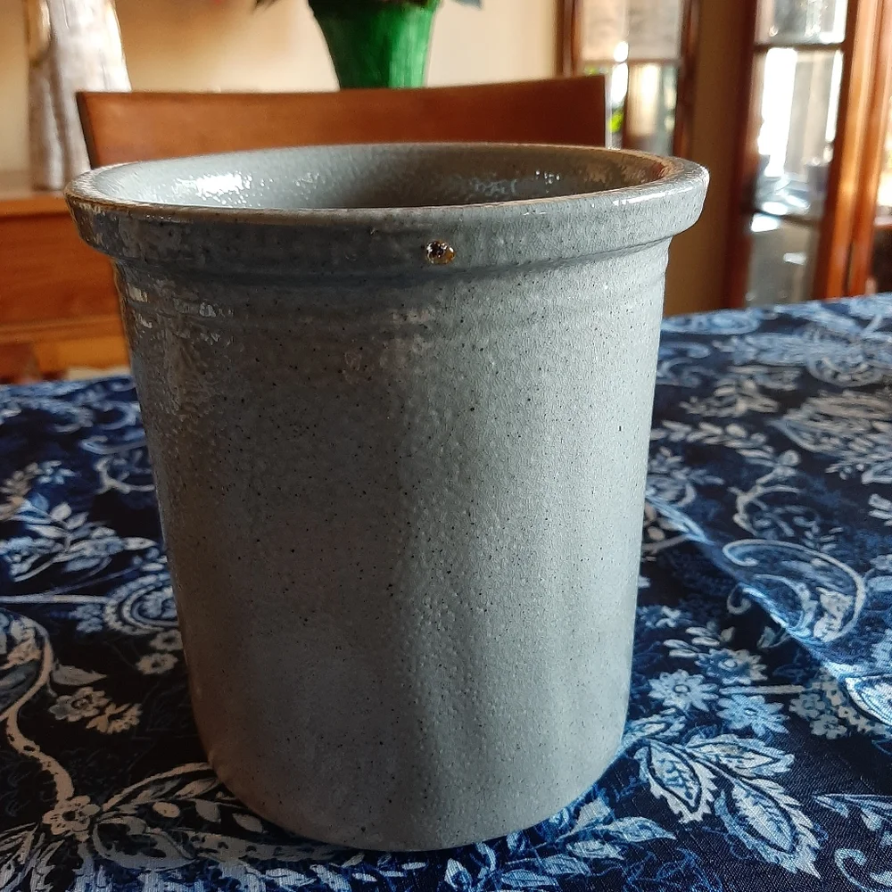 Vintage 1991, David Eldreth Pottery Noah's Arc Salt Glazed Crock 6.25" H… - Picture 3 of 4